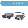 Gembird DVI-D (Dual Link) (24+1) to VGA adapter cable Black