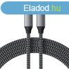 Satechi USB-C to USB-C 100W Braided Charging 2m Cable Grey