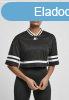 Ladies Starter Cropped Mesh Jersey black/white