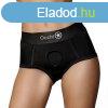 Vibrating Strap-on Brief Black, M?L