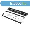 LANBERG Patch Panel 48port 2U 19inch cat.6 UTP black