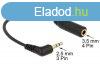 DeLock Audio Cable Stereo jack 2,5mm 3 pin male angled > 