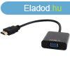 Gembird HDMI 1.4 -> VGA Jack stereo 3,5mm M/F adapter 0.1