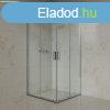 Welland SUS-L-9090 zuhanykabin - 90 x 90 cm - krm profil