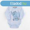 Baba hossz ujj body New Baby Happy Elephant blue