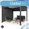 Blumfeldt Pantheon Cortina Solid Sky, pergola, tet, 3 x 3 m