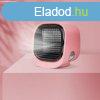 Bewello hordozhat mini lght ventiltor - USB - rzsaszn