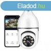 Forgathat Smart Wifi IP kamera, E27 foglalattal