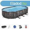 Power Steel 20' x 12' x 48'/6.10m x 3.66m x 1.22m Oval Pool 