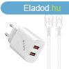 S-Link Hlzati tlt - SL-EC50T (2db USB, 5V/2.4A, 12W, Gyo