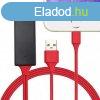 HDMI kbel iPhone kperny tkrzshez - piros