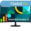 Samsung Essential S36GD 27" velt VA LED monitor fekete