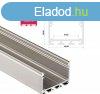 LED Alumnium Profil ILEDO Szles Magas Ezst 2,02 mter