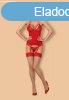  838-COR-3 corset & thong red L/XL 