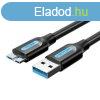 Vention COPBF USB 3.0 dugasz-Micro-B dug kbel (1 m, fekete