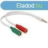 DELOCK talakt Headset Stereo jack 1x 3.5mm 4 pin male >