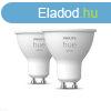 Philips HueW 5.2W GU10 2P EU