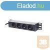 Manhattan 714020 10" Rackmount eloszt, 4 aljzat, LED f