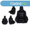 Dekoratv Figura Gorilla Fekete 19 x 26,5 x 22 cm MOST 8786 