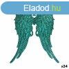 Karcsonyfagmb Angyal szrnyak Zld Manyag Glitter 13 x 14