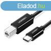 UGREEN US241 CB USB 2.0 kbel nyomtathoz, 2 m (fekete)