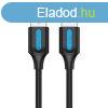 USB 2.0 cable Vention COJBI 2A 3m Black PVC