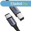 USB-C to USB-B 2.0 cable (for printer) Ugreen US370, 1m (bla