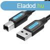 Cable USB 2.0 A to B Vention COQBD 0.5m (black)