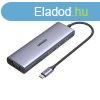 USB-C Hub Ugreen CM498, 3x USB 3.0, HDMI 4k 30Hz, VGA, RJ45,