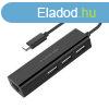 Lention Hub USB-C to 3x USB 2.0 + Ethernet Adapter (black)