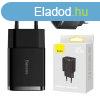 Baseus Compact gyorstlt, 2x USB, 10.5W (fekete)