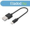 Kbel USB Lightning Cygnett 12W 0.1m (fekete)