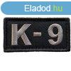 WARAGOD FELVARR Embroidery K-9 Patch Black and Gray