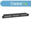 Equip Patch panel - 326425 (24 port, Cat6, 1U, rnykolt, fe