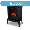 Fali dekoratv kandall Classic Fire Torino Fekete 2000 W 56