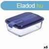 Hermetikus ebddoboz Luminarc Easy Box Kk veg (6 egysg) (