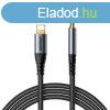 Audiokbel Lightning 3,5mm AUX Joyroom SY-A06, 1.2m (fekete)