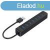 Orico TWU3 USB 7x USB 3.0 hub adapter (fekete)