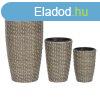 Virgcserepek kszlete Home ESPRIT polipropiln Rattan 37 x 