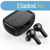 Choetech TWS wireless headphones with solar panel black (BH-