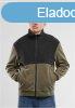 Urban Classics Colour Block Polar Fleece Jacket black/olive