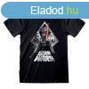 Rvid ujj pl Star Wars Galaxy Portal Fekete Unisex MOST 1