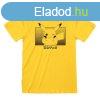 Unisex rvid ujj pl Pokmon Pikachu Katakana Srga MOST 1