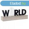 Vilgt dekorci DKD Home Decor World Fekete Fm Fa MDF 30