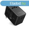 Choetech PD5022 70W EU/US/AUS/UK Travel Adapter with Built-i