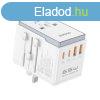 Dudao A65Pro 65W EU / US / JP / AUS / UK travel adapter 2x U