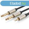 Ugreen cable audio cable mini jack 3.5 mm - 2 x jack 6.35 mm