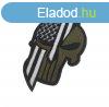 WARAGOD Hmzett patch Punisher, USA fekete