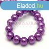 Tekla goly gyngy - Dark Purple - 6mm (szlon - kb. 145db/s