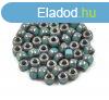 Matubo - 3 oldalon csiszolt - turquoise gray marble - 6/0